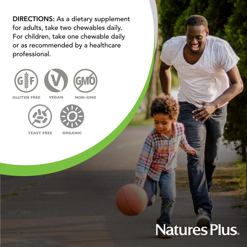 Nature's Plus Source of Life Garden organic certification badge underscoring clean ingredients