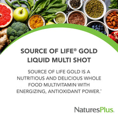 Close-up of tropical fruit flavor label highlighting nutrients from 100+ fruits and vegetables.