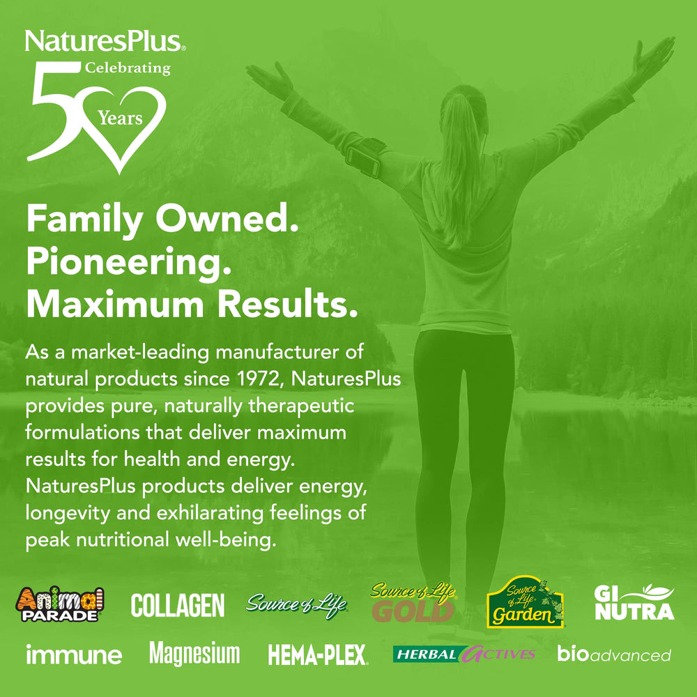 NaturesPlus Source of Life Gold vegetarian formula supports plant-based lifestyles.