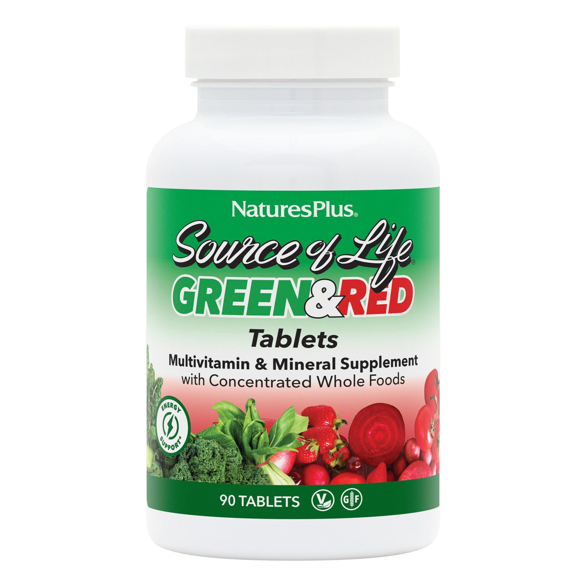 NaturesPlus Source of Life bottle front showing daily vitality
