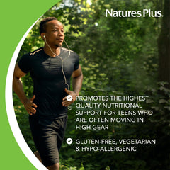 NaturesPlus Source of Life No Iron pack of 2 bottles on display.
