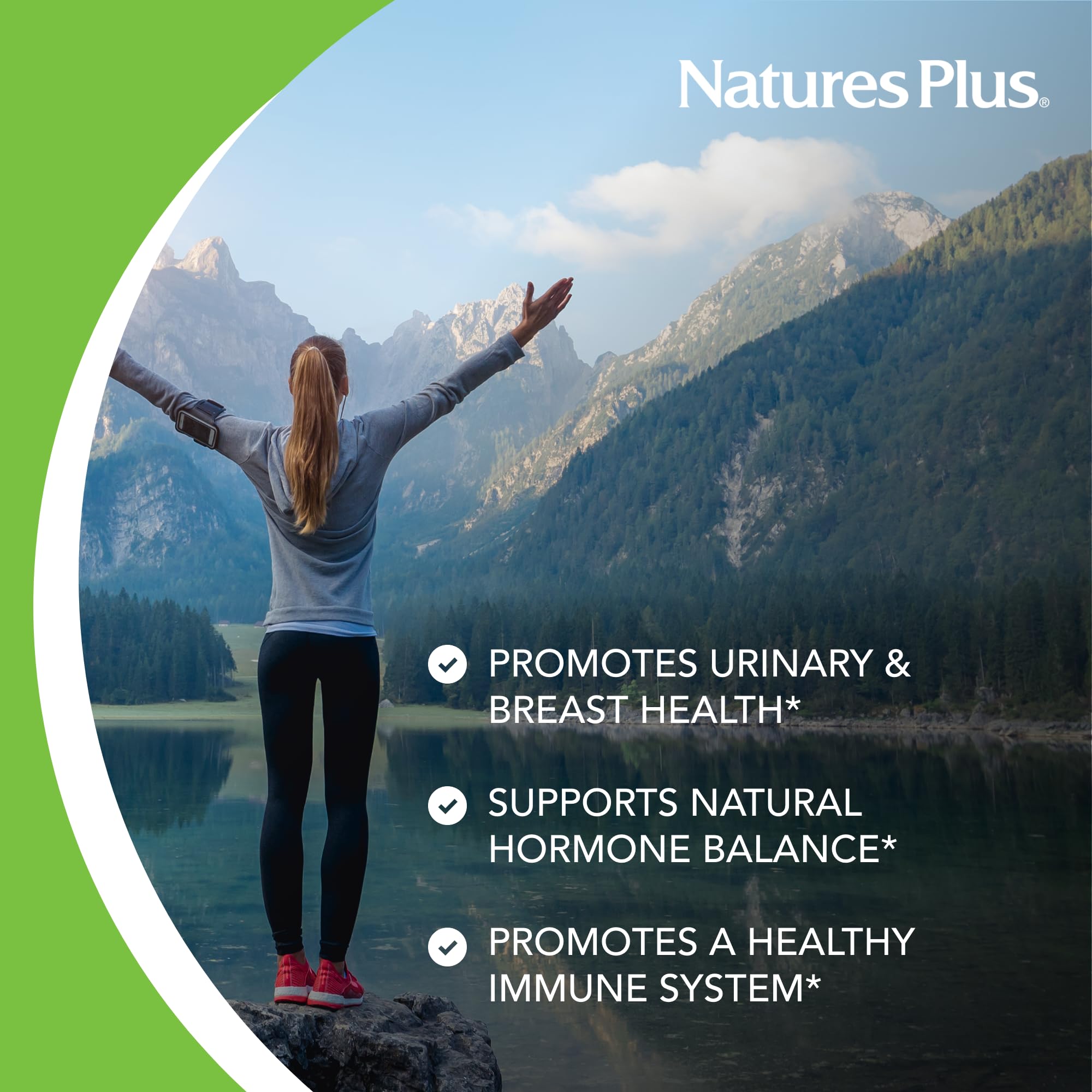 NaturesPlus Source of Life Power Teen for Her vegan sugar-free label highlighting the formula.