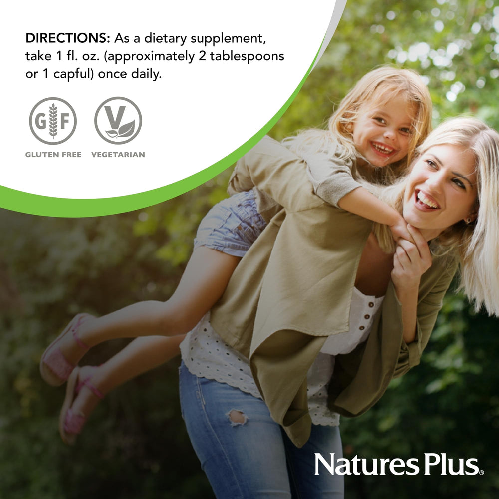 NaturesPlus Source of Life Prenatal label closeup confirms gluten-free and vegetarian formula.