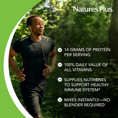 SPIRU-TEIN vanilla nutrition table showing protein per serving