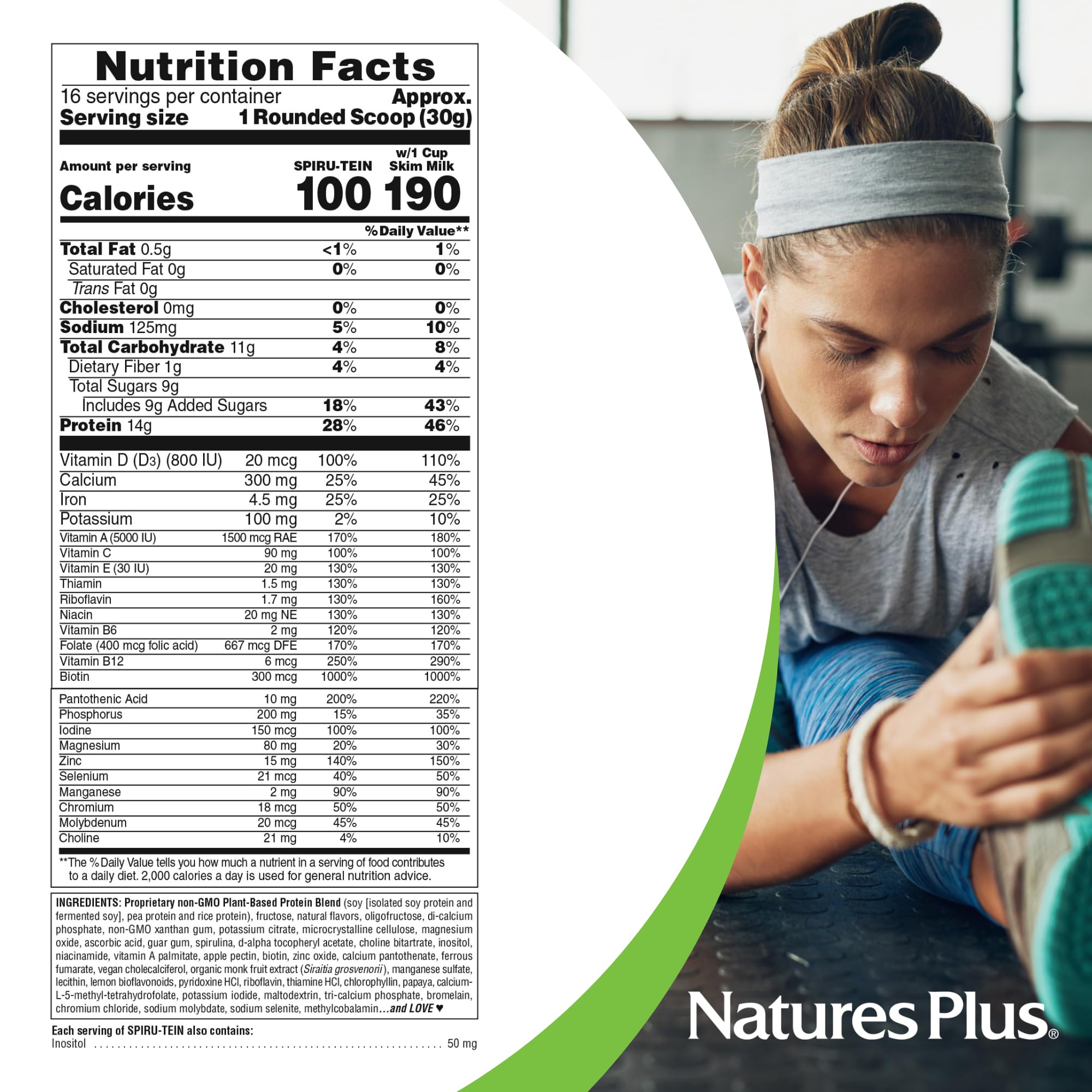 NaturesPlus SPIRU-TEIN vanilla packaging option ships