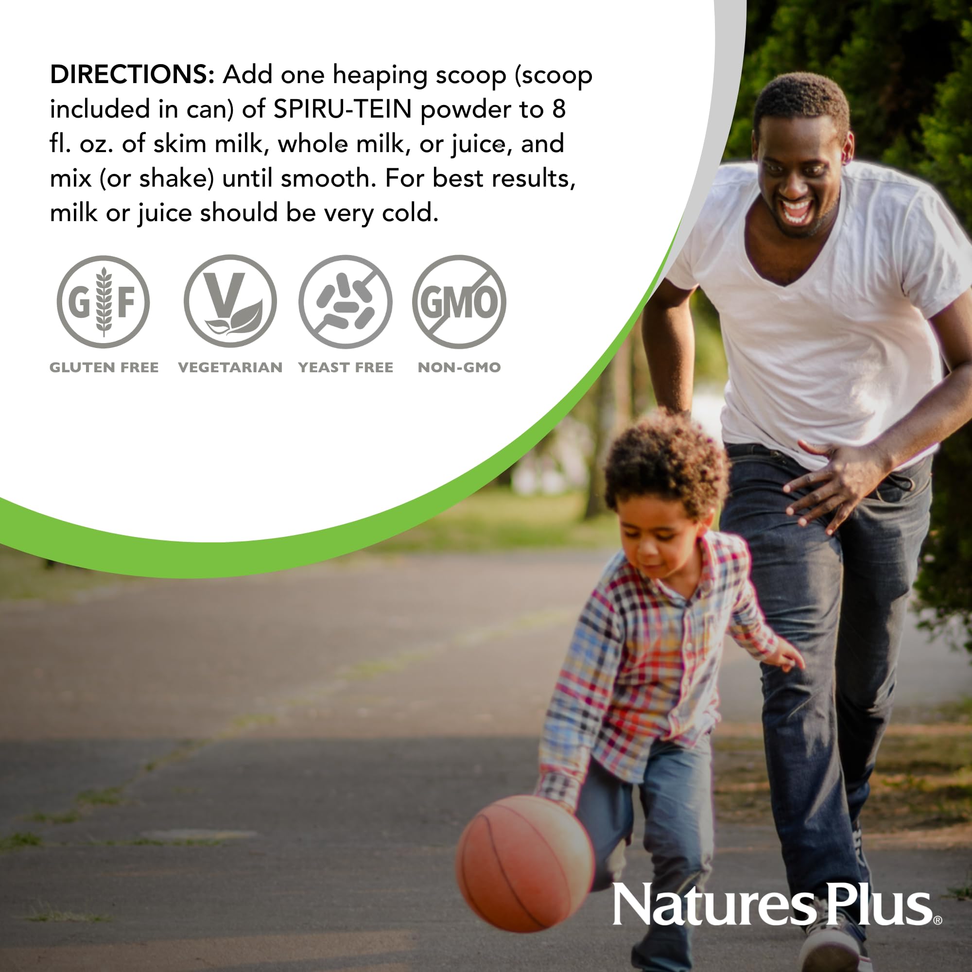 NaturesPlus SPIRU-TEIN vanilla ready-to-make shake for quick meals