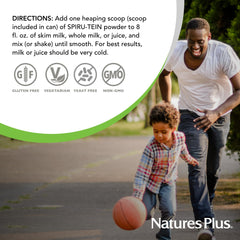 NaturesPlus SPIRU-TEIN vanilla ready-to-make shake for quick meals