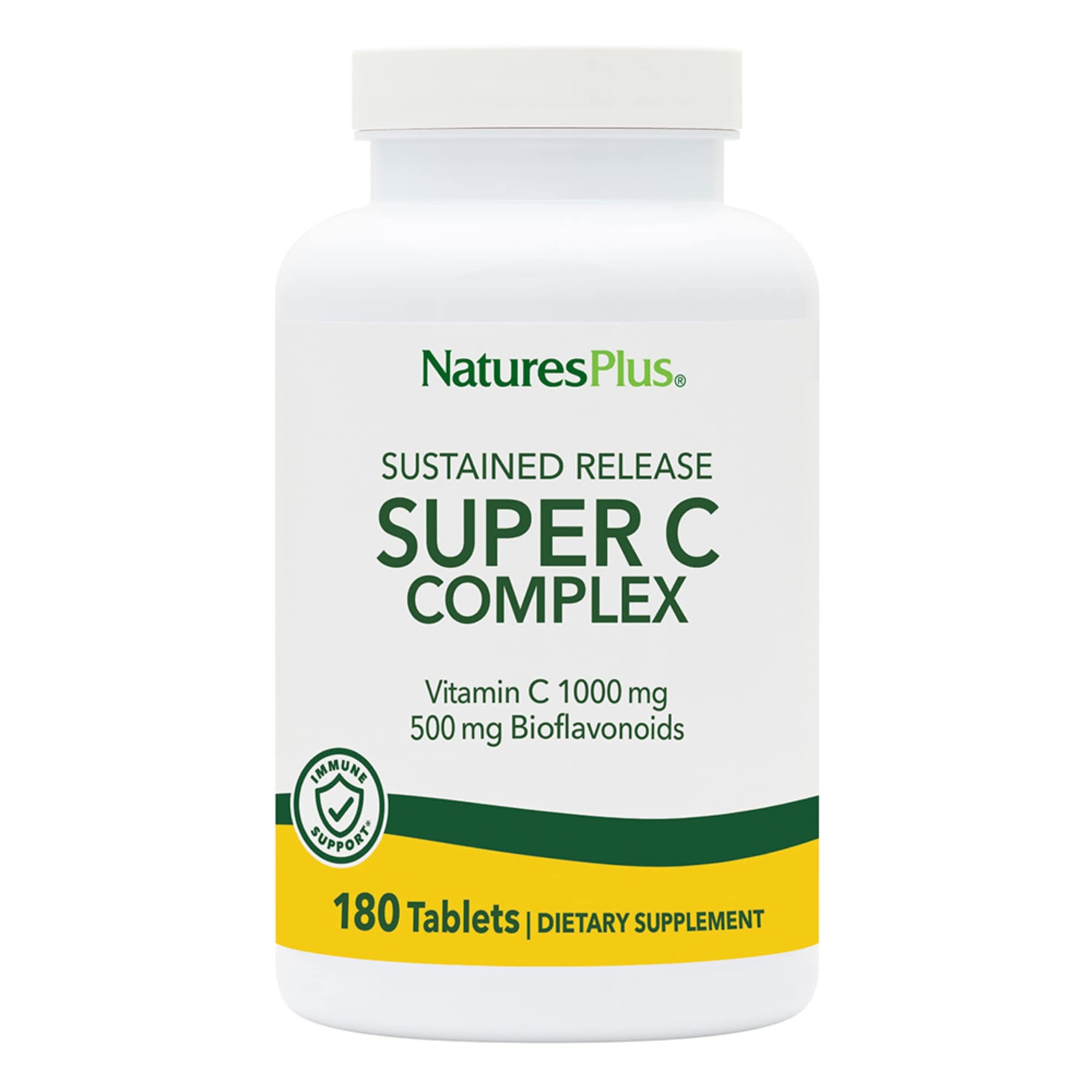 Nature's Plus Super C Complex bottle front for daily vitamin C support and wellness