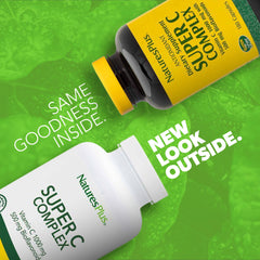 Nature's Plus Super C Complex capsules close-up for easy daily intake