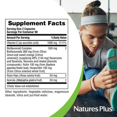Nature's Plus Super C Complex pack-shot highlighting 180 servings total
