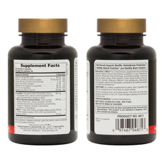 NaturesPlus T Male capsules poured for daily fitness use.