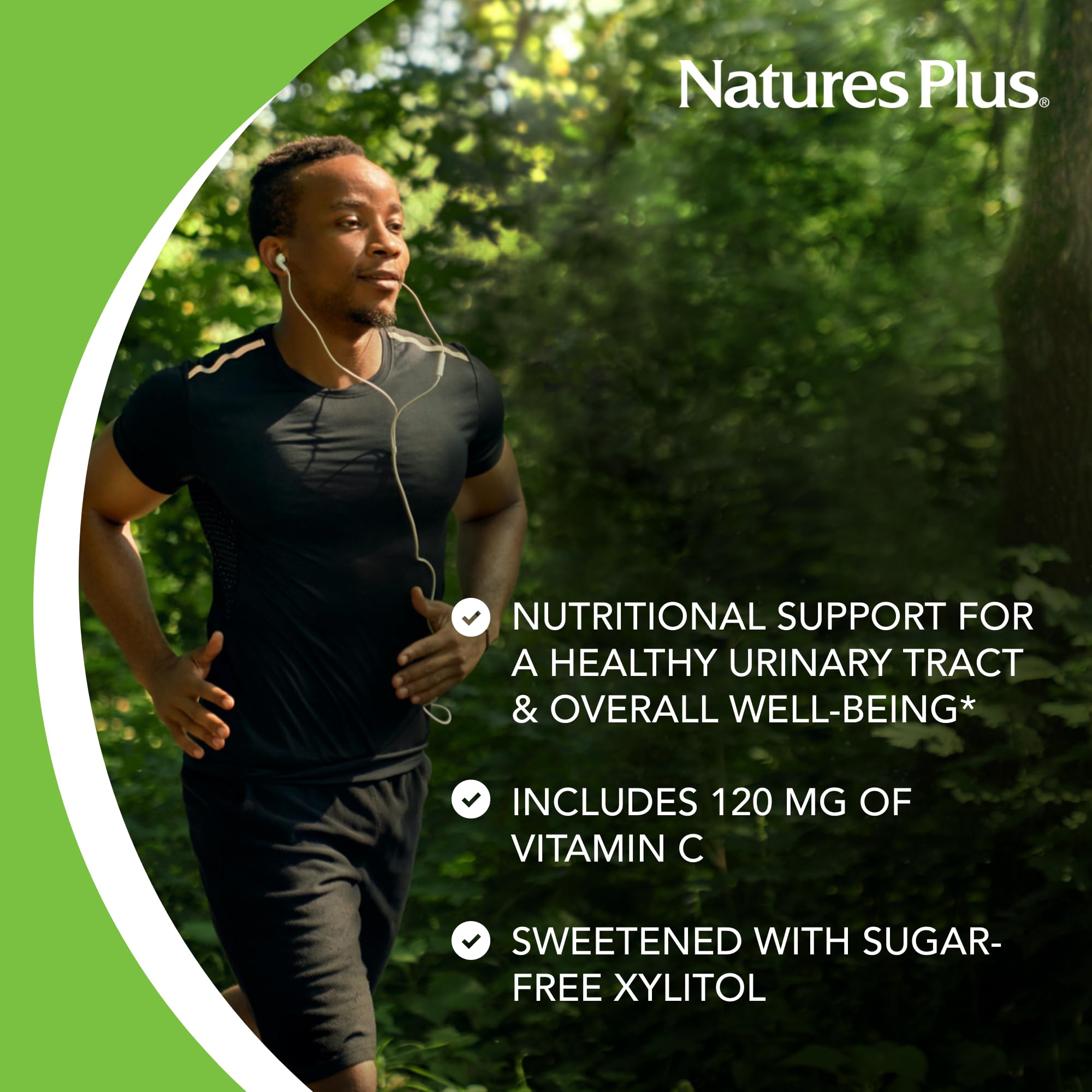 NaturesPlus Ultra Cranberry bottle back listing serving size and ingredients