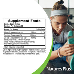 NaturesPlus Ultra Cranberry packaging transition image reflecting old and new bottles