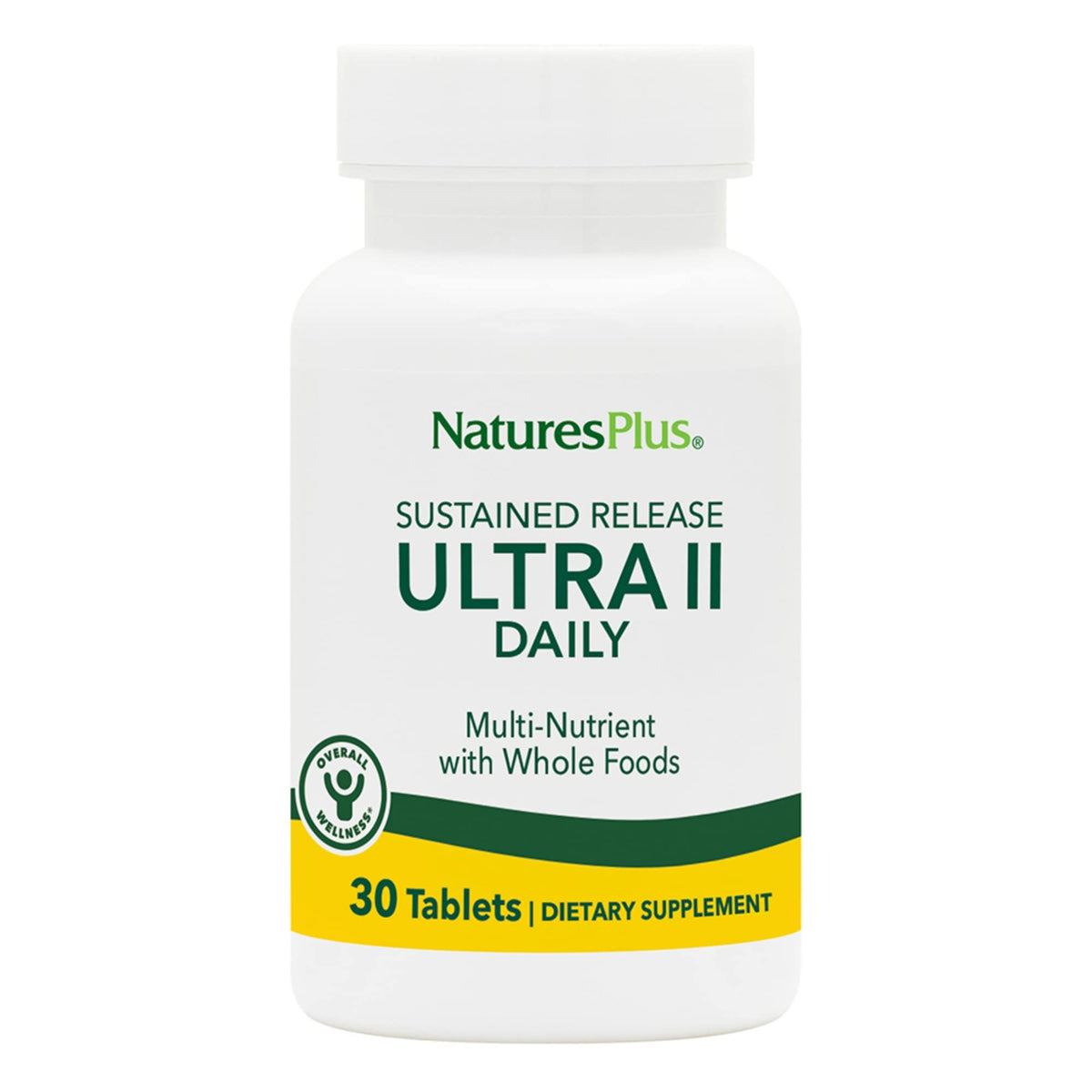NaturesPlus Ultra II Daily bottle front showing full nutrient lineup for daily wellness