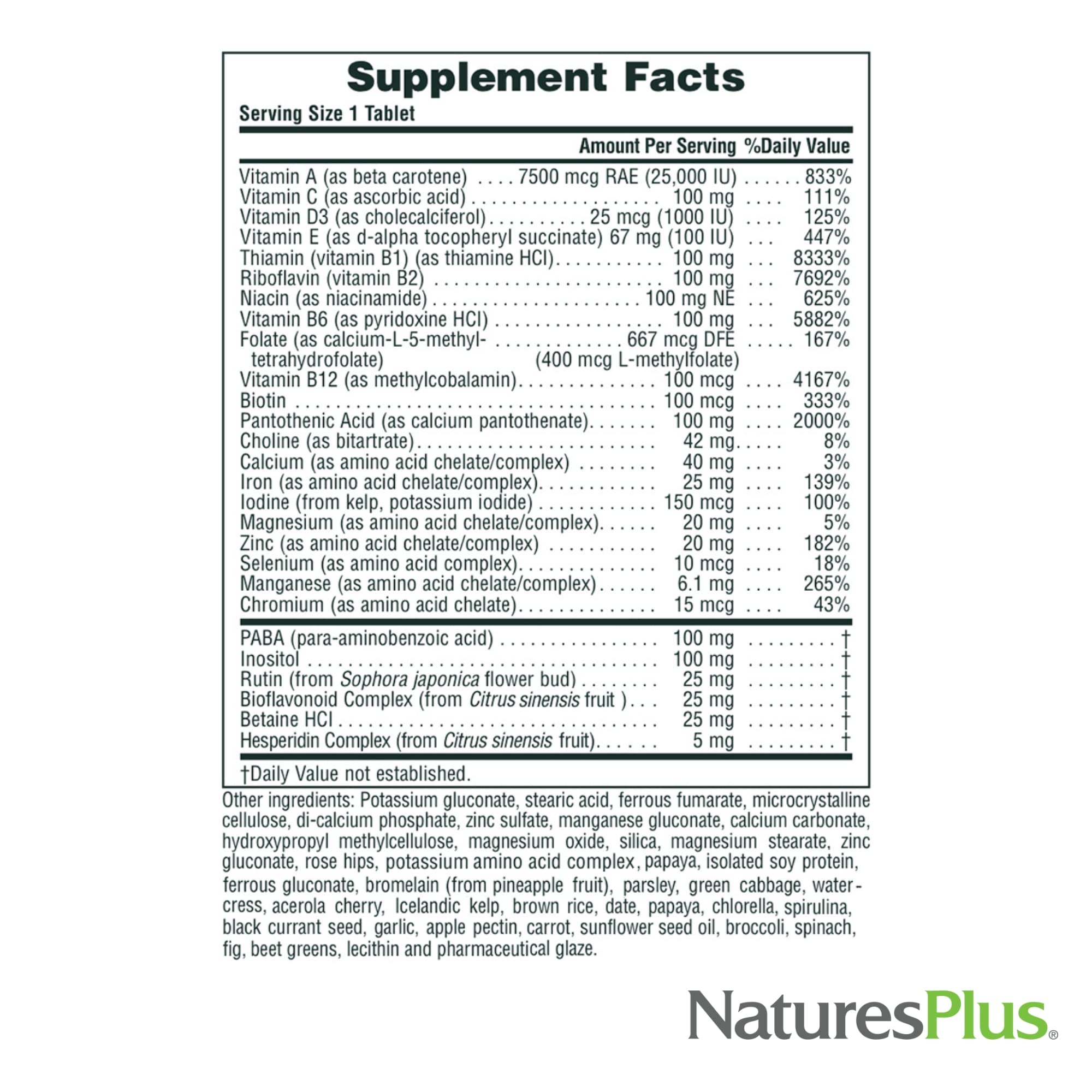 NaturesPlus Ultra II Daily tablets inside bottle emphasizing daily nutrition