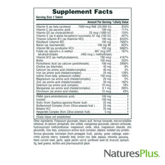 NaturesPlus Ultra II Daily tablets inside bottle emphasizing daily nutrition