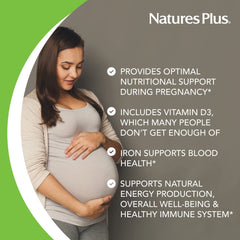 Tablets in a dispenser for an easy daily routine with NaturesPlus Ultra Prenatal