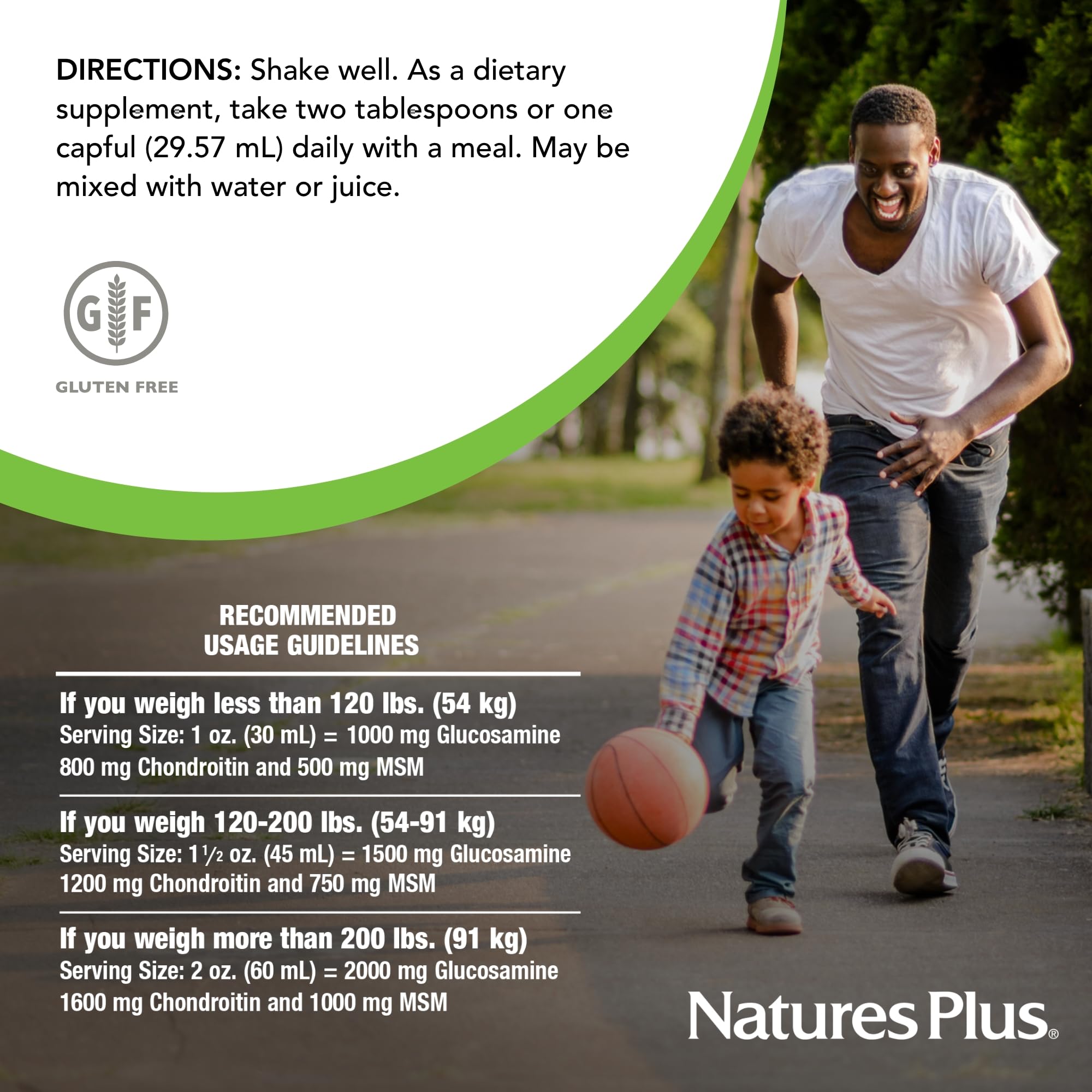 NaturesPlus Ultra Rx-Joint Liquid serving size ready to mix.