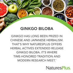 Vegetarian, gluten-free Ginkgo Biloba tablets ready for everyday use