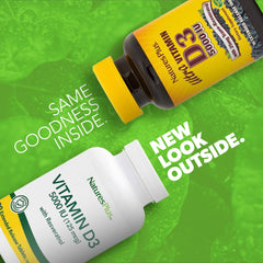 NaturesPlus Vitamin D3 Extended Release tablets in bottle for daily health support.