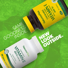 Close-up of NaturesPlus Vitamin E chewable texture with carob flavor.