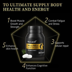 NatureU L-Citrulline tablets close-up highlighting daily energy support.