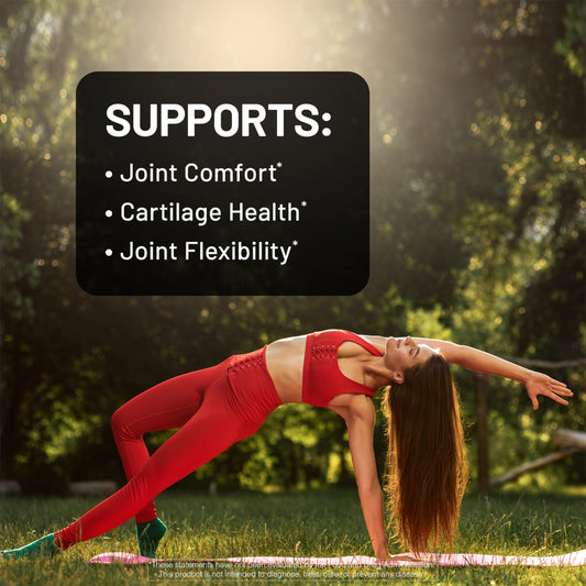 NatureWise Advanced Joint Care capsules in hand ready for daily use.