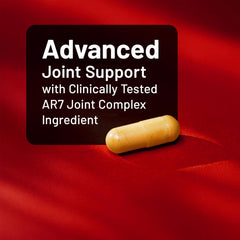 NatureWise AR7 joint blend graphic on label in lifestyle setting.