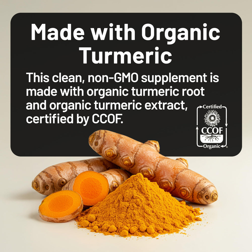 NatureWise Curcumin Turmeric capsules closeup highlights 500mg curcuminoids per serving.