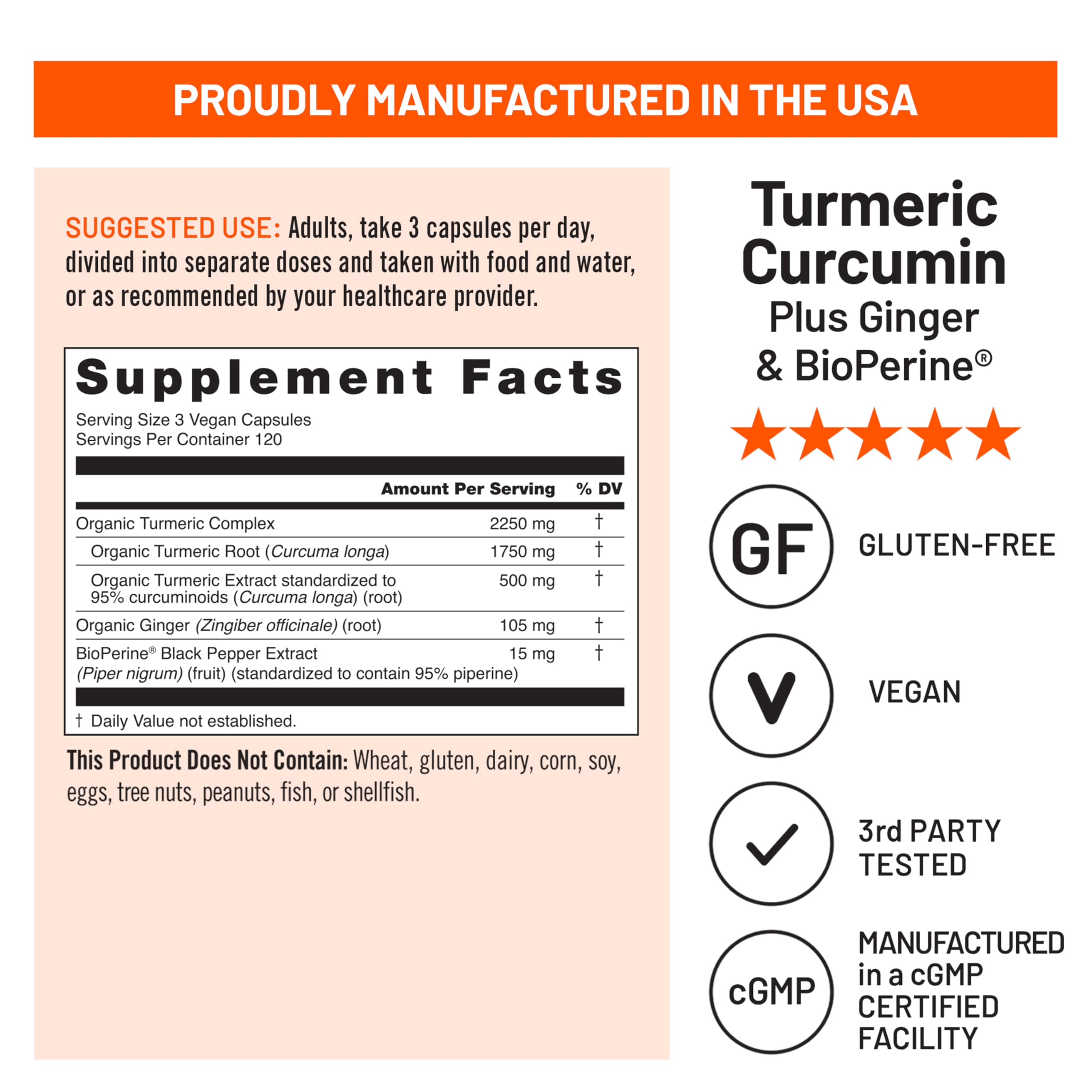NatureWise Curcumin Turmeric third-party seal signals rigorous tested purity.