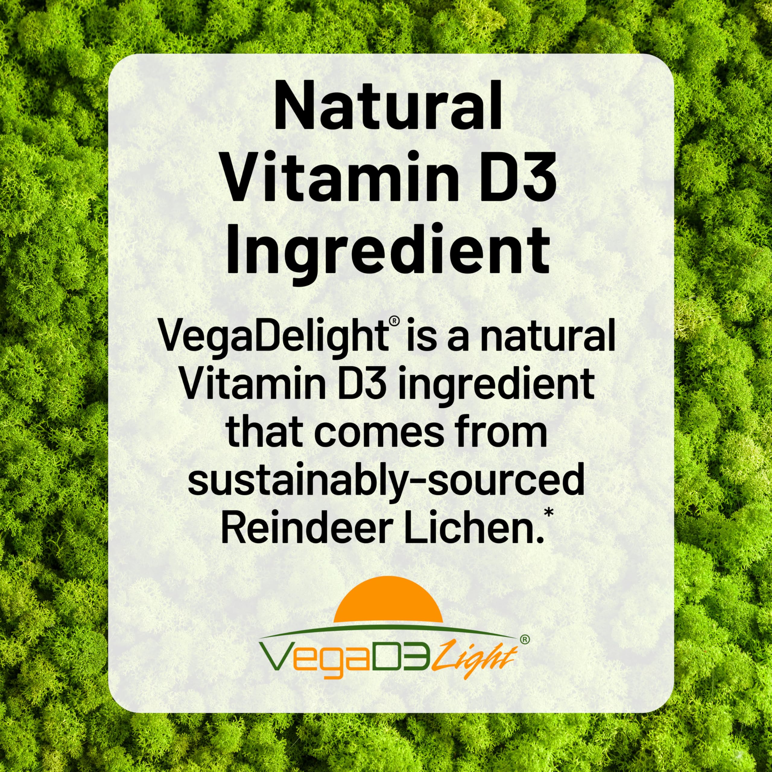 Close up of NatureWise D3 K2 softgels showing vegan formula