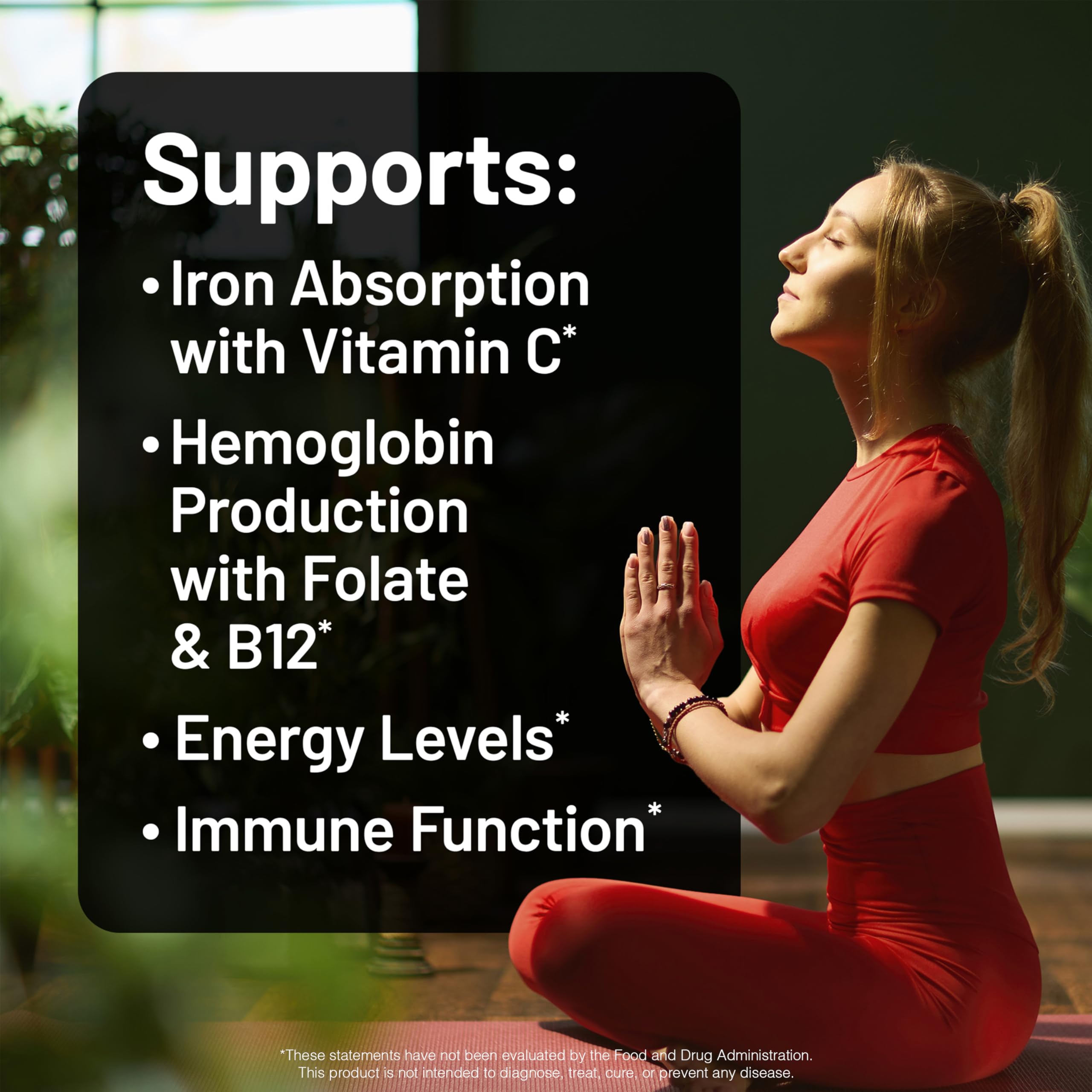 NatureWise bottle of 90 tablets for easy daily iron support.