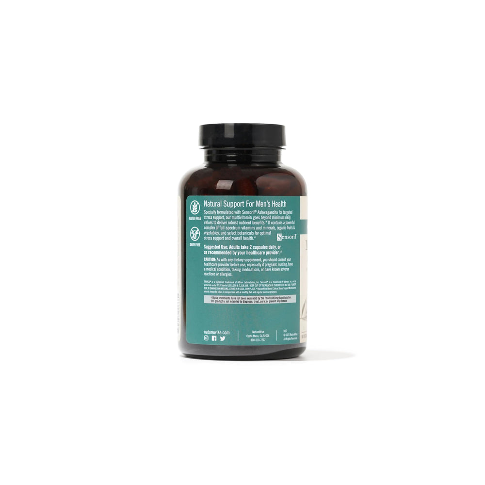 NatureWise L. acidophilus probiotic bottle promoting gut flora balance.