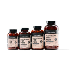 NatureWise Men's Multivitamin with adaptogens and energy herbs visuals.