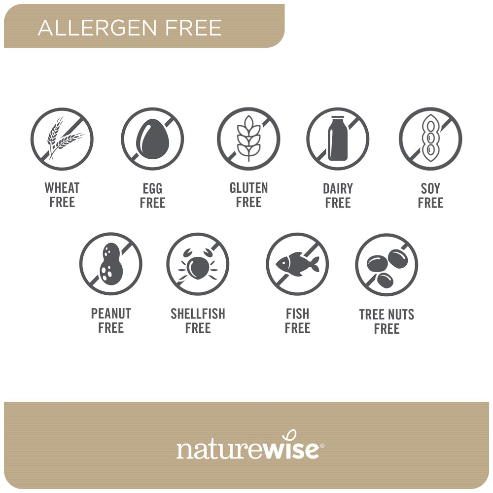 Antioxidant and immune blends on NatureWise Multivitamin packaging.