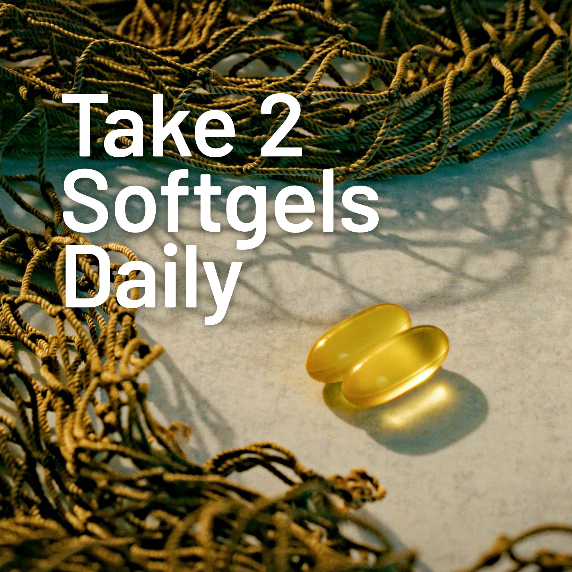 360 softgels count on NatureWise omega-3 bottle indicating six-month supply.