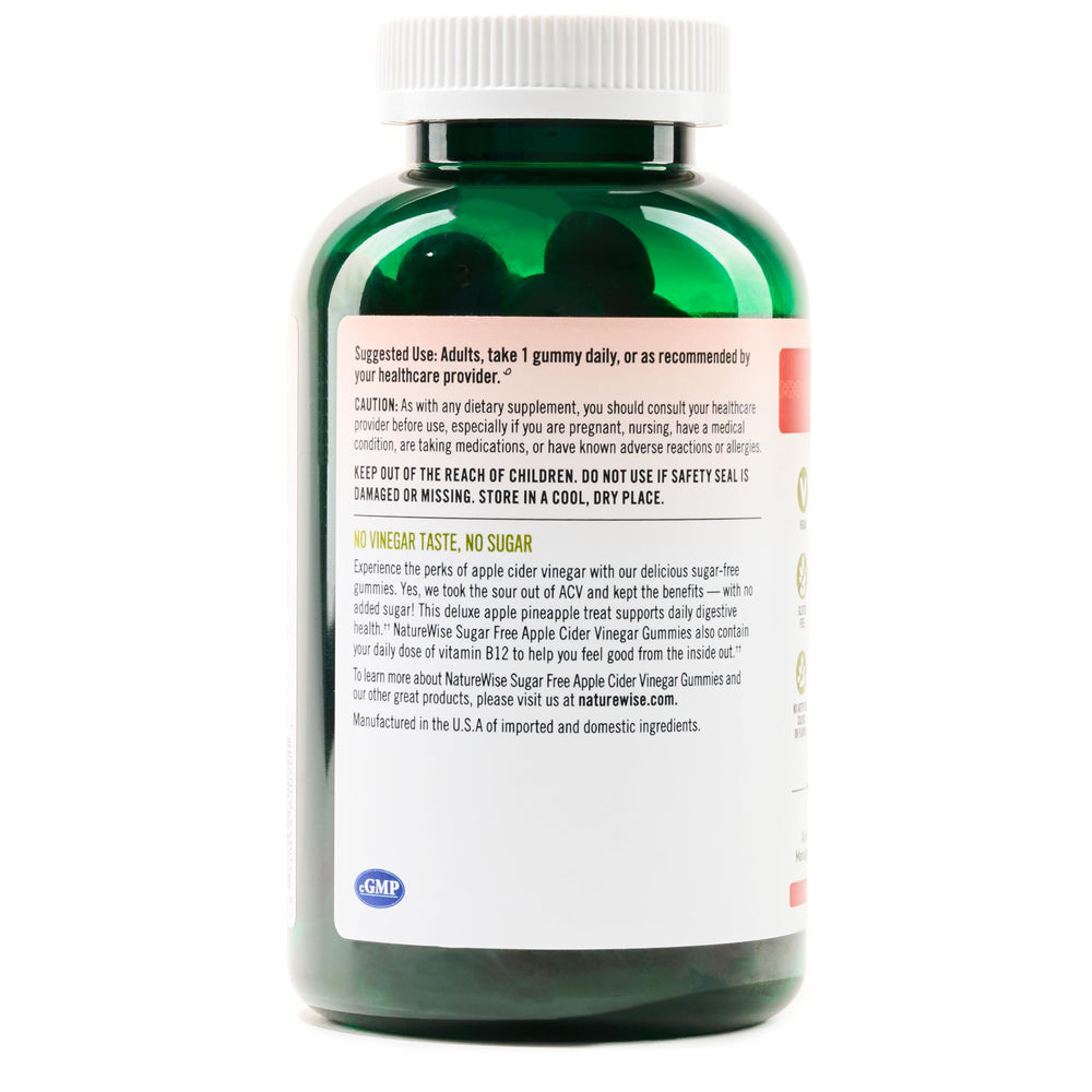 Sugar-free symbol and vegan icon appear on the label.