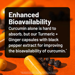 NatureWise ingredients panel infographic emphasizes turmeric extract and ginger root.