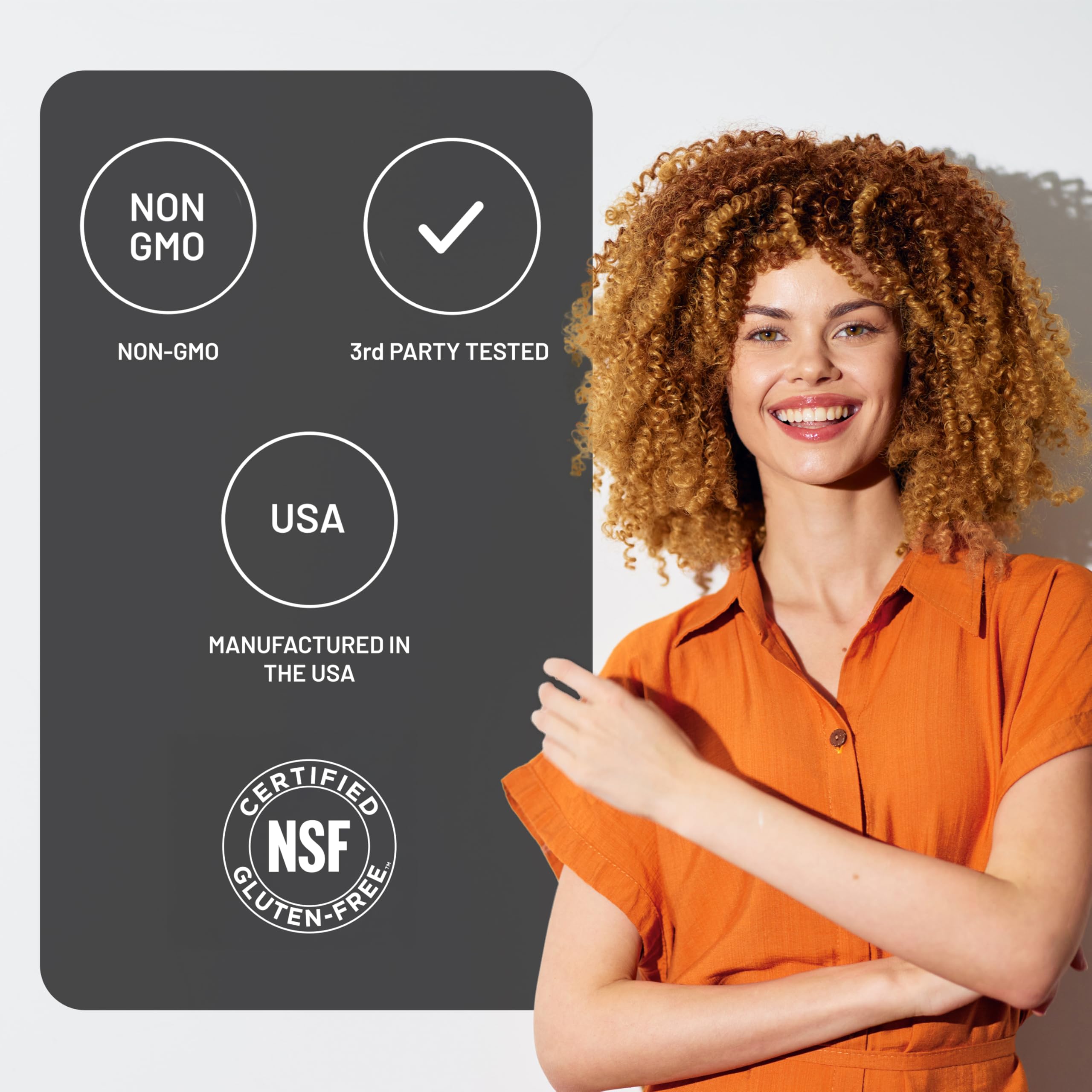 NatureWise USA Manufactured CGMP stamp reassures quality and safety.