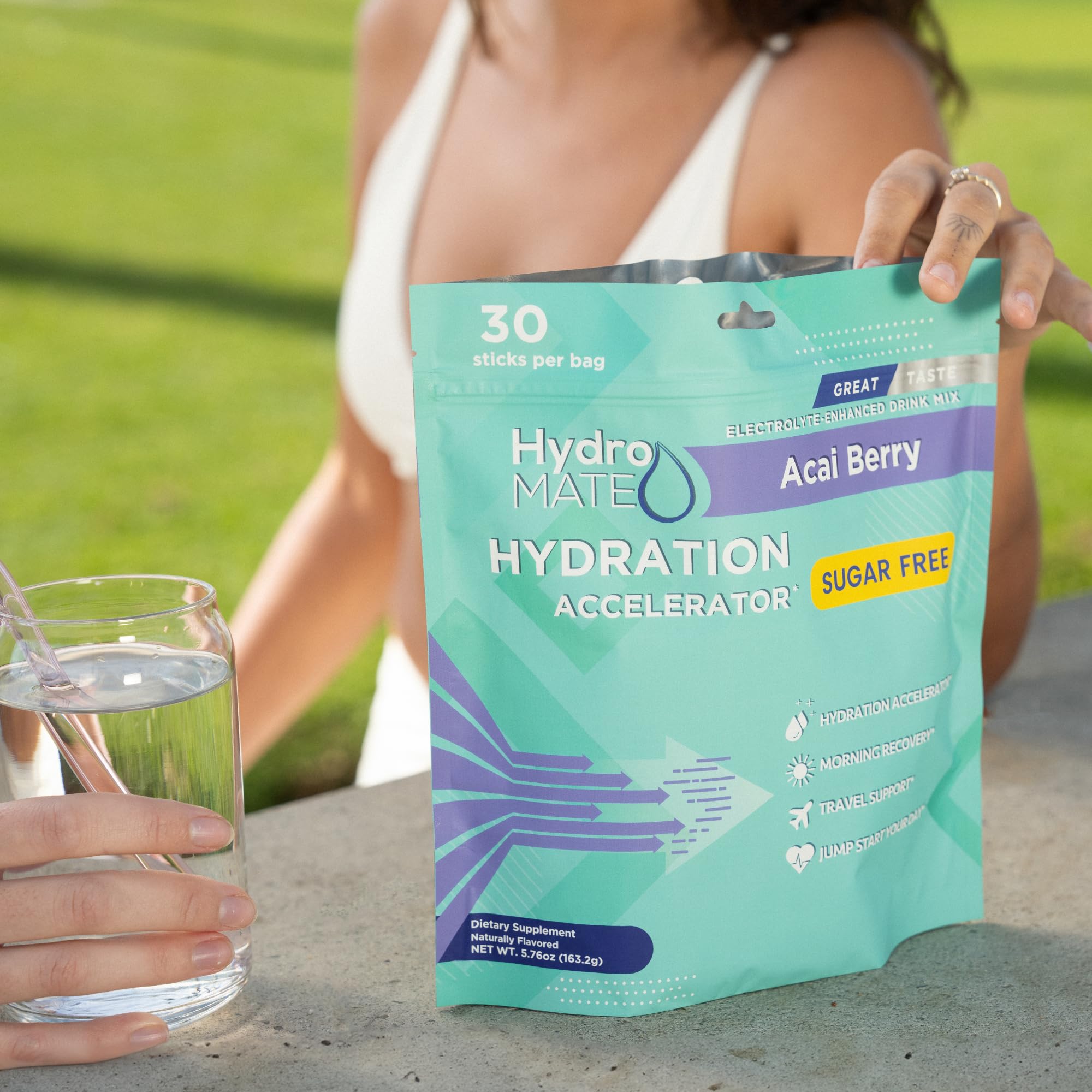 Acai Berry flavor enhances hydration during workouts