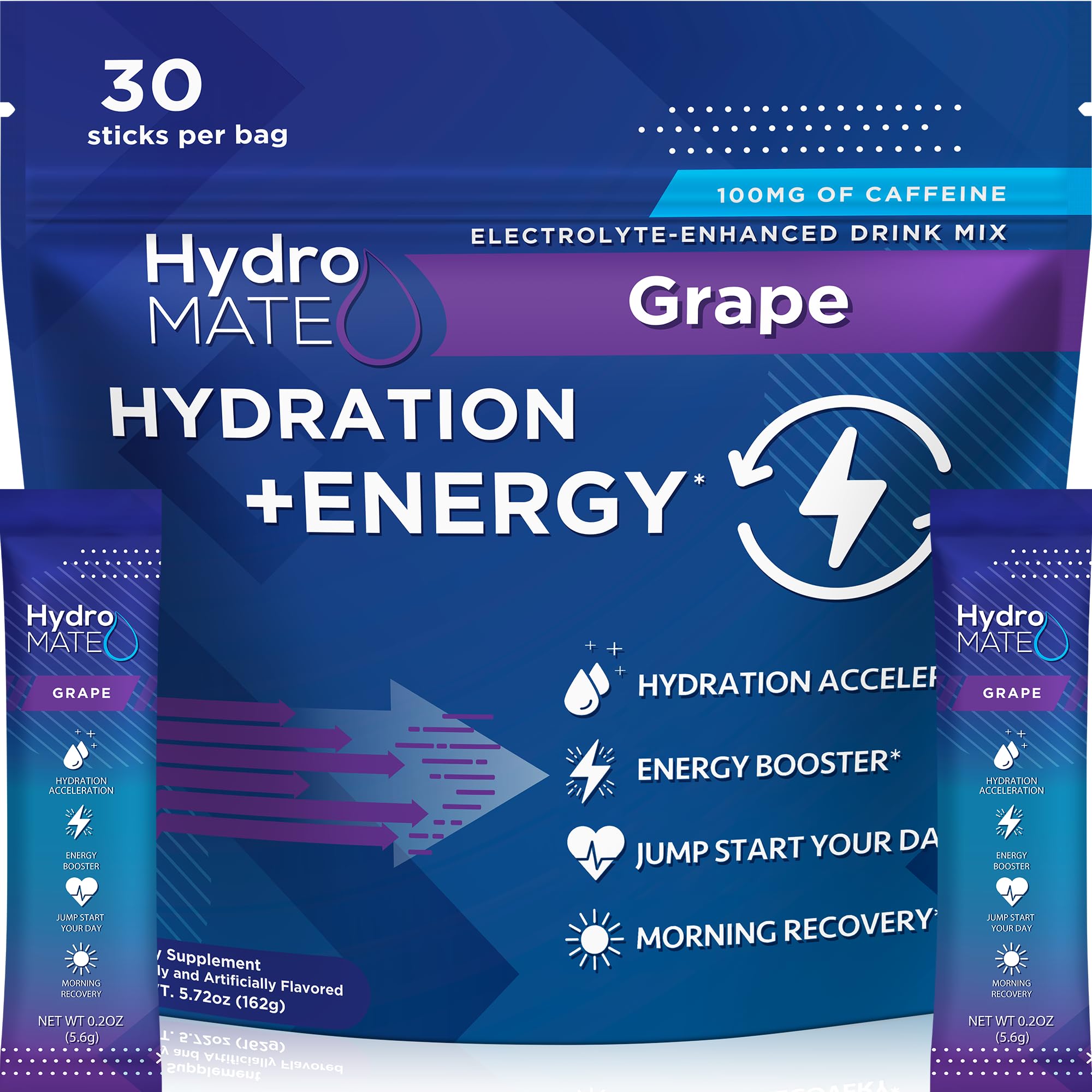 NatureWorks HydroMATE bottle-pour demonstrates quick grape hydration on the go.