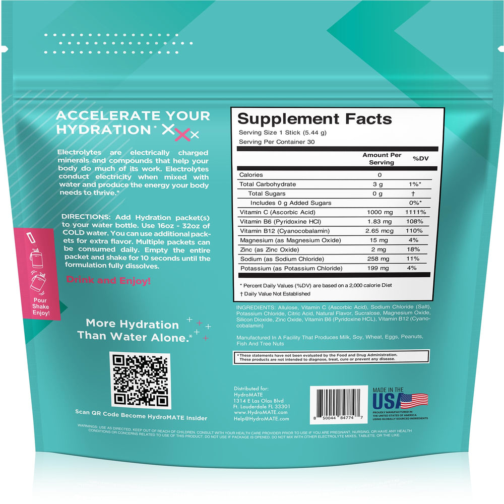NatureWorks HydroMATE dissolving in water to refresh during activities.