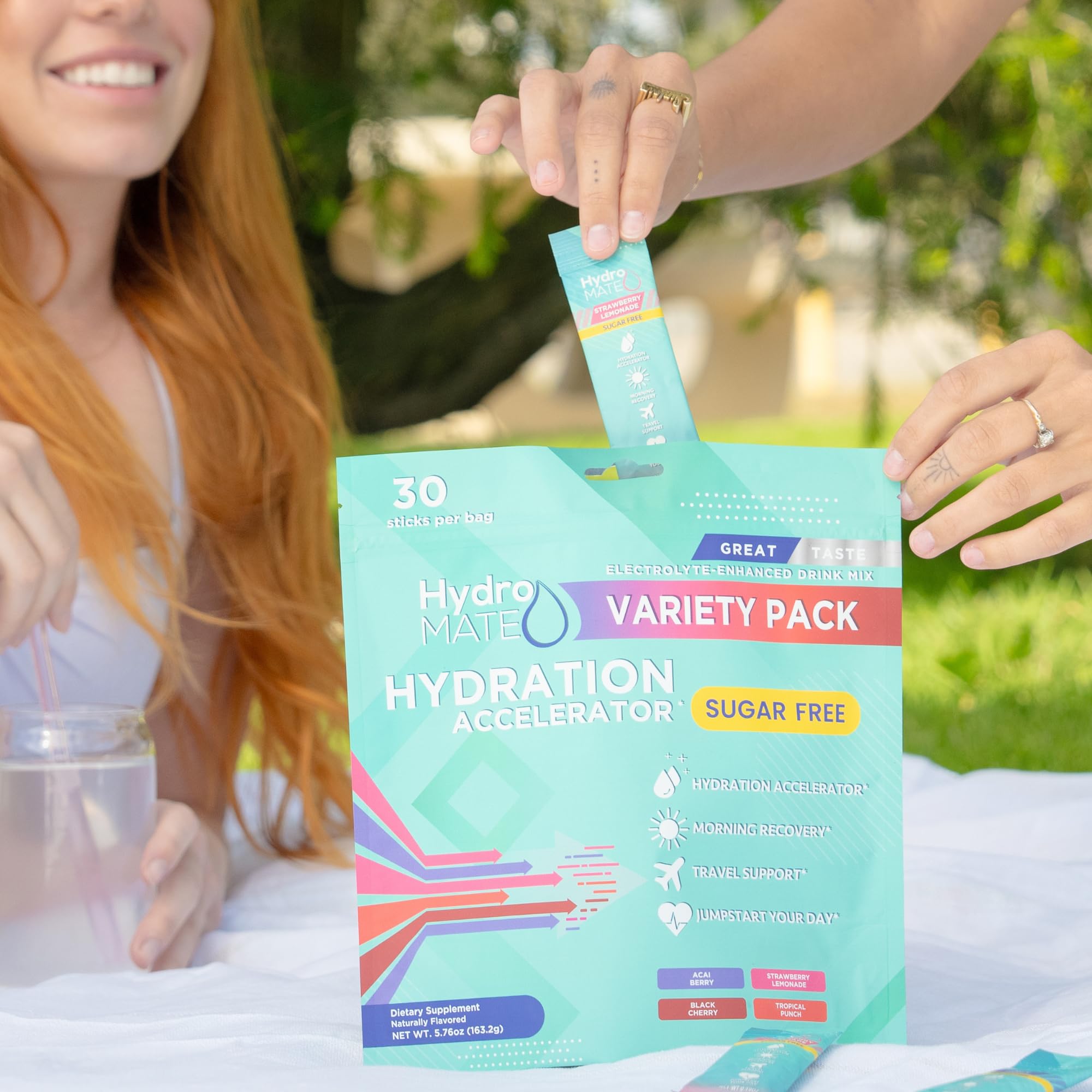 NatureWorks HydroMATE flavor lineup with assorted fruit flavors for variety.