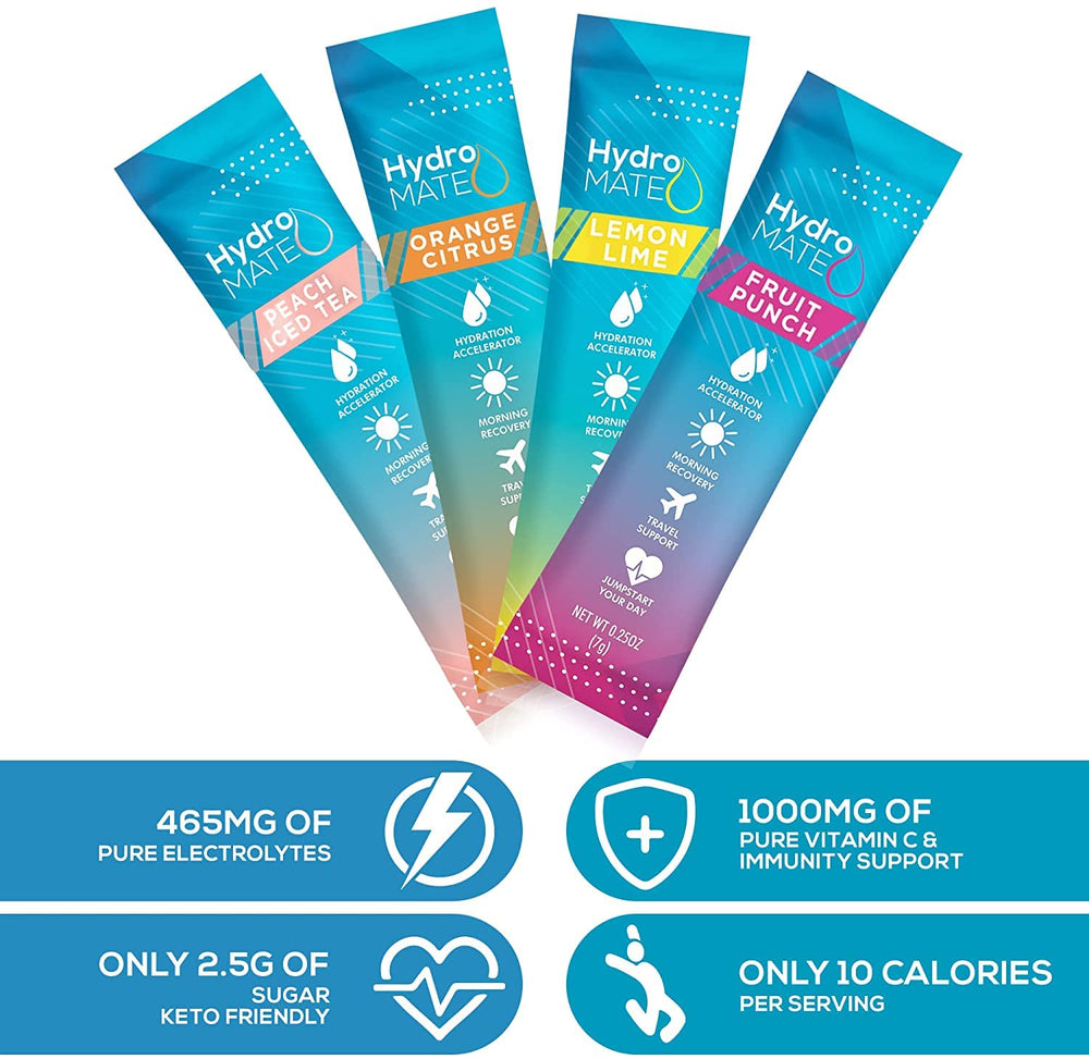 NatureWorks HydroMATE party-favor display shows convenient hydration for guests.