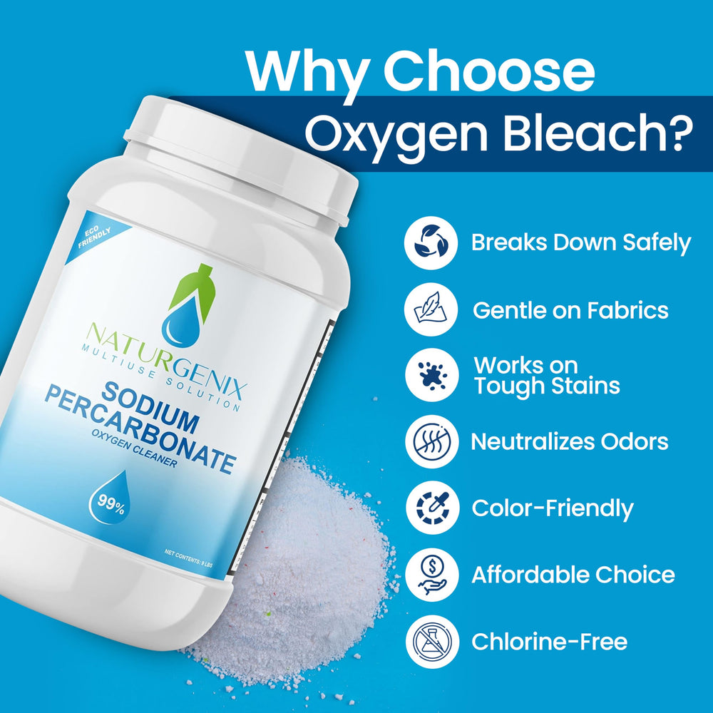 Naturgenix laundry brightening with sodium percarbonate powder for vibrant fabrics