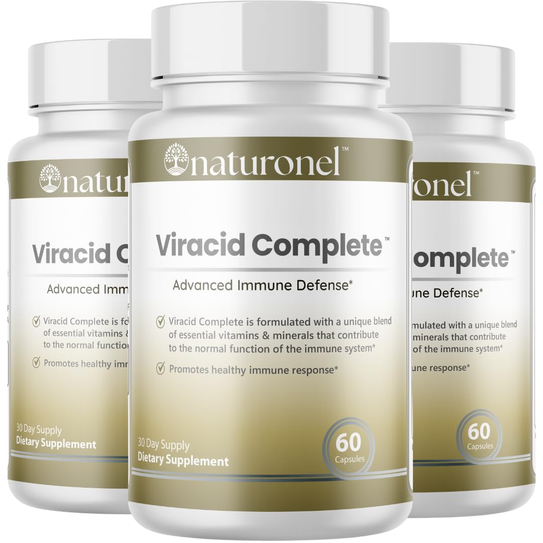 Naturonel Viracid Complete capsules in bottle for daily immune support