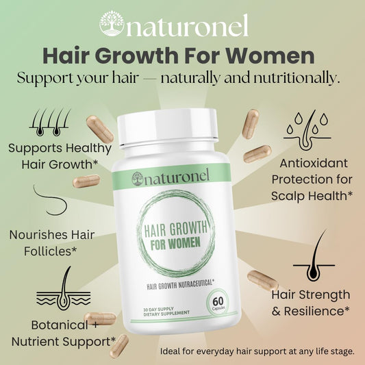 Naturonel Women's Balance bottle being poured for daily use.