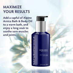 Naturopathica Alpine Arnica Bath & Body Oil features nourishing sunflower oil.
