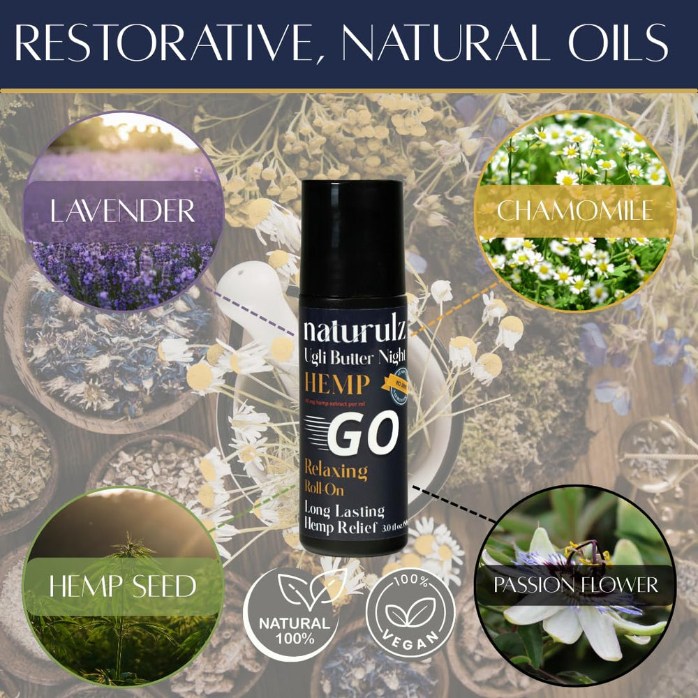 Naturulz Ugli Butter Lavender-Chamomile aroma for relaxing pre-bed ritual.