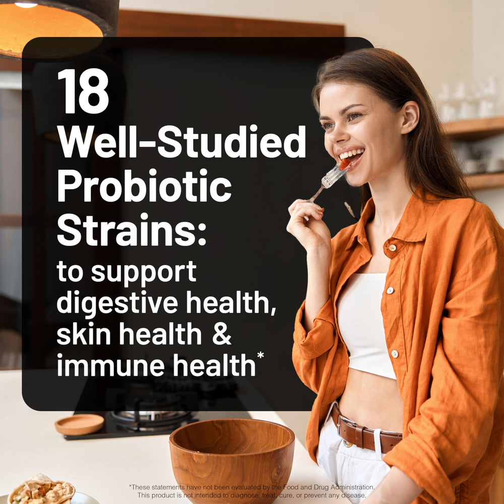 NatureWise Max Probiotics bottle being poured for daily dose